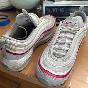 Nike air max 97 “white pure platinum university red”